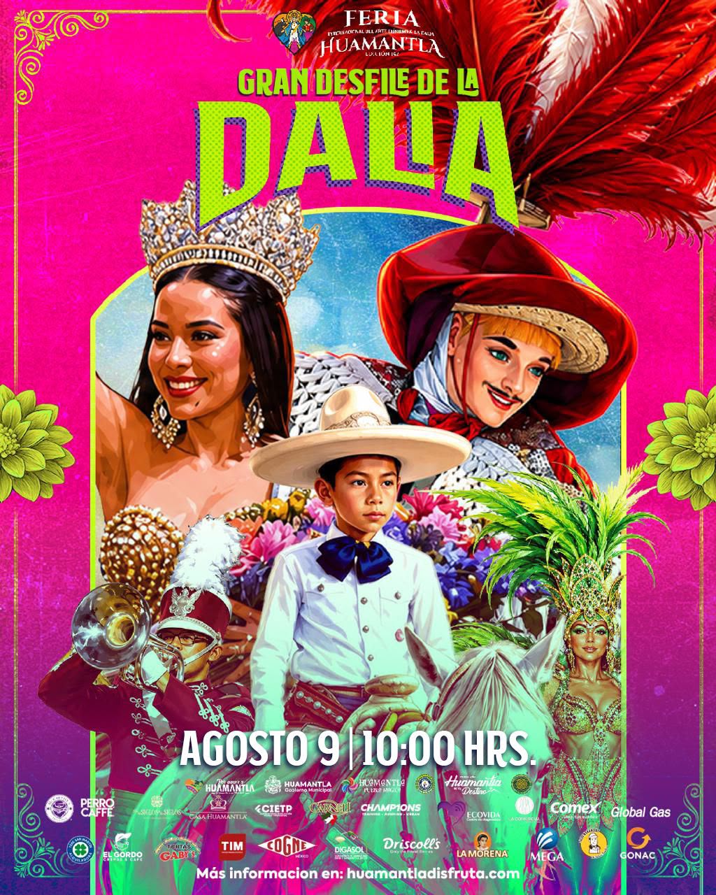 Las calles de Huamantla se preparan para recibir el Gran Desfile de la Dalia